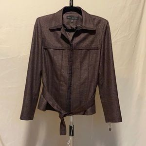 NWOT Women’s Nipon Boutique Brown Blazer.  Sz 8